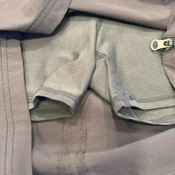 Athleta Skort Athletic Womens Taupe Build In Shorts Side Zip Pockets Size 6 - Picture 4 of 10